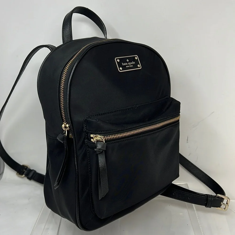 Kate Spade Bradley Wilson Road Backpack Black Nylon Carry On Bag